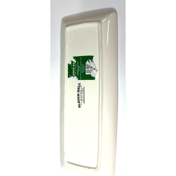 Christmas Rectangular Santa Claus Ceramic Serving Tray - 12.5 x 5 - Dishwasher & - Picture 4 of 4